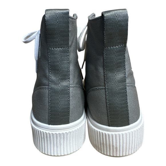 PF Flyers Sage Gray Allston Canvas High Top Retro Platform Sneaker Womens 9 NWOB - Picture 5 of 9